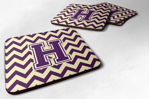 Letter Chevron Design Foam Coaster Set of 4 - 638508287533