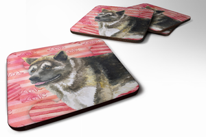 Love Design with Dog Foam Coaster Set of 4 - 652259211883