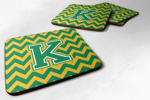 Letter Chevron Design Foam Coaster Set of 4 - 638508287823