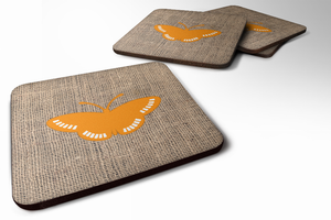 Burlap/Insects Foam Coaster - 705332171717