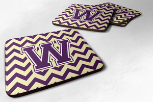 Letter Chevron Design Foam Coaster Set of 4 - 638508287687