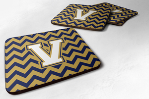 Letter Chevron Design Foam Coaster Set of 4 - 638508287410