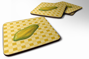 Whole Fruit on Basketweave Foam Coaster - 638508825926