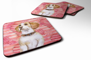 Love Design with Dog Foam Coaster Set of 4 - 652259212057