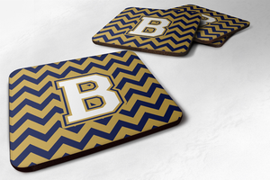Letter Chevron Design Foam Coaster Set of 4 - 638508287212