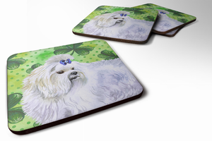 St Patrick's Design with Dog Foam Coaster Set of 4 - 652259212576
