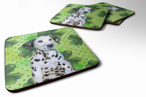 St Patrick's Design with Dog Foam Coaster Set of 4 - 652259213146