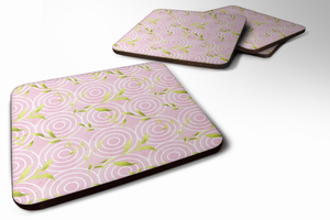 Gemoetric Circles/Watercolor Foam Coaster - 638508876720