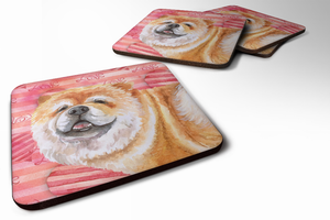 Love Design with Dog Foam Coaster Set of 4 - 652259212149