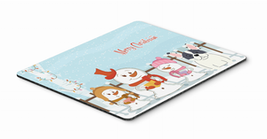 Merry Christmas Carolers Mouse Pad, Hot Pad or Trivet - 638508461780