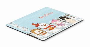 Merry Christmas Carolers Mouse Pad, Hot Pad or Trivet - 638508462114