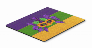 Mardi Gras Themed Mouse Pad, Hot Pad or Trivet - 615872555406