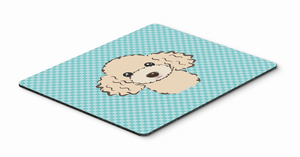 Checkerboard Design with Dog Mouse Pad, Hot Pad or Trivet - 615872913350