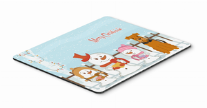 Merry Christmas Carolers Mouse Pad, Hot Pad or Trivet - 638508462084