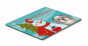 Snowman with Mouse Pad, Hot Pad or Trivet - 638508135759