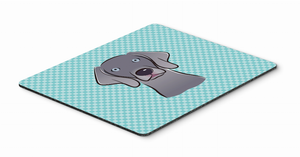 Checkerboard Design with Dog Mouse Pad, Hot Pad or Trivet - 615872913084