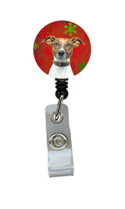 Red Snowflakes Retractable Badge Reel - 615872868902