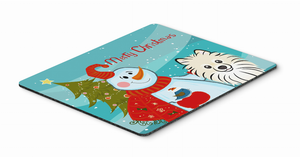 Snowman with Mouse Pad, Hot Pad or Trivet - 638508135322
