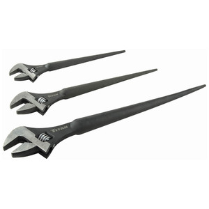 Titan Tool 3 Pc Adjustable Construction Wrench Set - 802090002236 Titan Tool 3 Pc Adjustable Construction Wrench Set - 802090002236