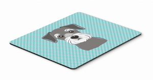 Checkerboard Design with Dog Mouse Pad, Hot Pad or Trivet - 615872912834
