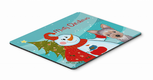 Snowman with Mouse Pad, Hot Pad or Trivet - 638508135575