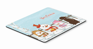 Merry Christmas Carolers Mouse Pad, Hot Pad or Trivet - 638508462237