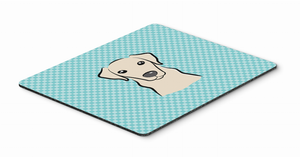 Checkerboard Design with Dog Mouse Pad, Hot Pad or Trivet - 615872912995