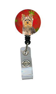 Red Snowflakes Retractable Badge Reel - 615872868919