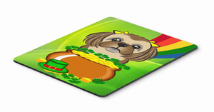 Dog Breed St. Patrick's Day Mouse Pad, Hot Pad or Trivet - 638508199102