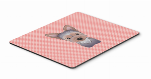 Checkerboard Design with Dog Mouse Pad, Hot Pad or Trivet - 615872913718