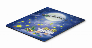 Santa Claus Themd Mouse Pad, Hot Pad or Trivet - 638508153067