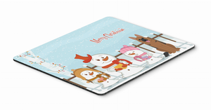 Merry Christmas Carolers Mouse Pad, Hot Pad or Trivet - 638508462343
