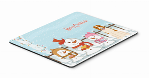 Merry Christmas Carolers Mouse Pad, Hot Pad or Trivet - 638508462169