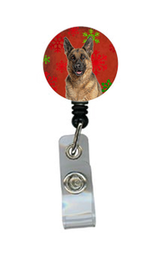 Red Snowflakes Retractable Badge Reel - 615872868940