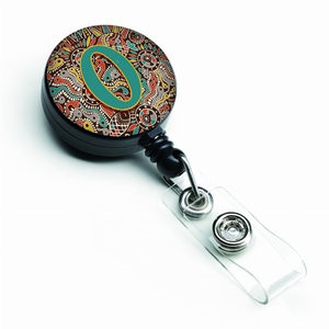 Retro Tribal Alphabet Initial Retractable Badge Reel - 638508552808