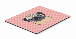 Checkerboard Design with Dog Mouse Pad, Hot Pad or Trivet - 615872914012