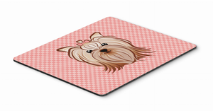 Checkerboard Design with Dog Mouse Pad, Hot Pad or Trivet - 615872913435