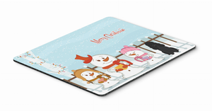 Merry Christmas Carolers Mouse Pad, Hot Pad or Trivet - 638508462381