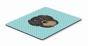 Checkerboard Design with Dog Mouse Pad, Hot Pad or Trivet - 615872912902