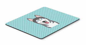 Checkerboard Design with Dog Mouse Pad, Hot Pad or Trivet - 615872912957