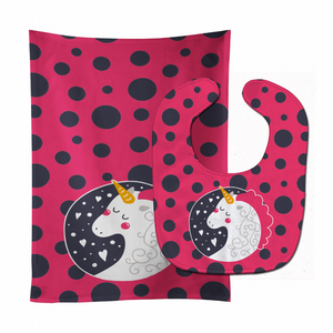 Unicorn Baby Bib & Burp Cloth - 638508802491