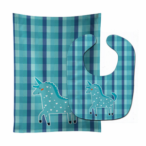 Unicorn Baby Bib & Burp Cloth - 638508798633