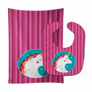 Unicorn Baby Bib & Burp Cloth - 638508802521