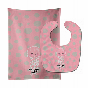 Jellyfish Baby Bib & Burp Cloth - 638508798909