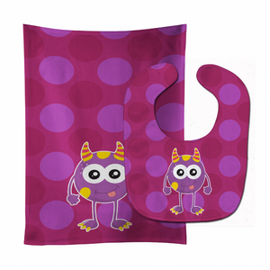 Monster Baby Bib & Burp Cloth - 652259021888