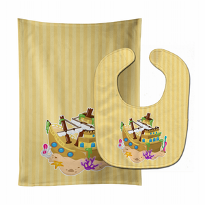 Beach Baby Bib & Burp Cloth - 652259018772