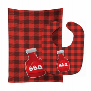 Backyard BBQ Baby Bib & Burp Cloth - 652259018321