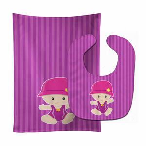 Beach Baby Bib & Burp Cloth - 652259018451