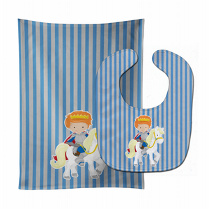 Boy Prince on Horse #2 Baby Bib & Burp Cloth - 652259020881