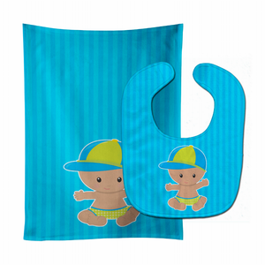 Beach Baby Bib & Burp Cloth - 652259018413